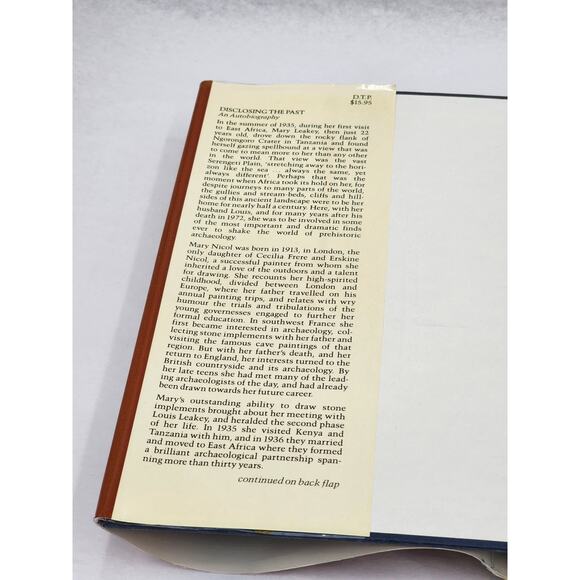 Disclosing The Past by Mary Leakey Autobiography Paleoanthropologist Africa 1984 - Picture 11 of 12